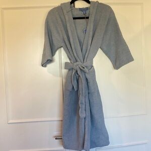 Colorado Clothing Kids Unisex Chenille Powder Blue Hooded Robe Size 7/8 …